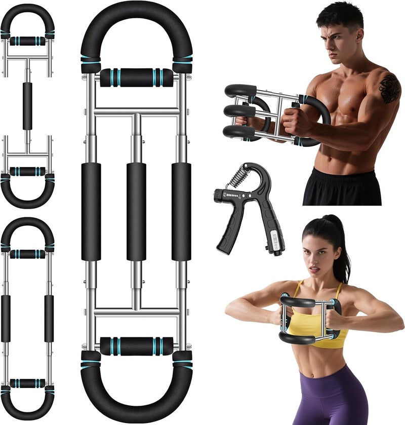laapee Twister Arm Trainer, 9-Level Adjustable/Non-Adjustable (20-270/20-160Lbs), Non-Foldable/Foldable, with Adjustment Tool & Mechanical Counting Grip, Home Gym Exerciser for Men Women - Image 1